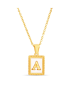 KENSIE GOLD-TONE LETTER INITIAL PENDANT NECKLACE