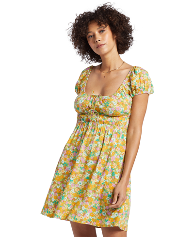 Billabong Juniors' Sun Kissed Dress In Palm Green