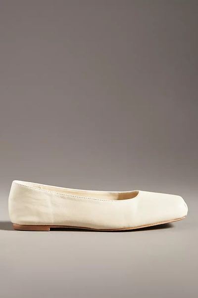 Reformation Mikayla Ballet Flats In White