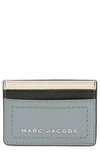 Marc Jacobs Leather Card Case In Marshmallow Multi