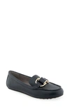 Aerosoles Denver Buckle Loafer In Black Pu