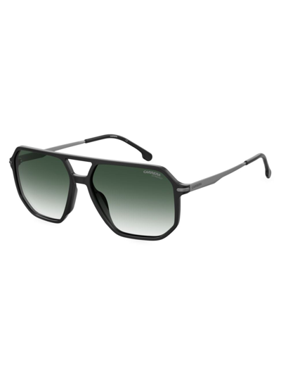 Carrera Men's 324/s 59mm Aviator Sunglasses In Black Grey Green Gradient