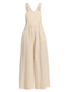 FREE PEOPLE WOMEN'S SUNDRENCHED WIDE-LEG COTTON JUMPSUIT