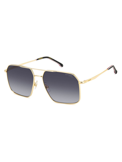 Carrera Men's 333/s 59mm Square Aviator Sunglasses In Gold Dark Grey Gradient