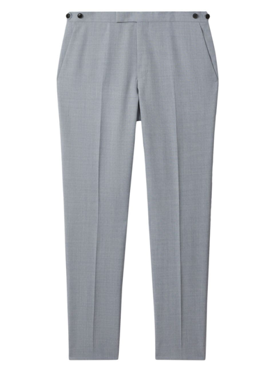 Reiss Soft Blue Slim Fit Wool Adjuster Trousers
