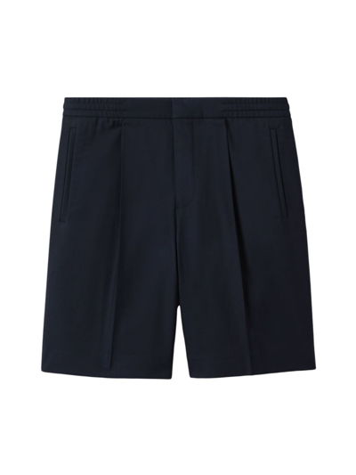 Reiss Navy Relaxed Drawstring Shorts