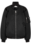 Coperni Cut-out Twisted Bomber Jacket In Black
