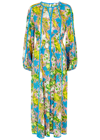 Diane Von Furstenberg Scott Floral Long Sleeve Midi Dress In Pink