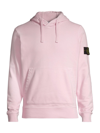Stone Island Cotton Hoodie In Pink