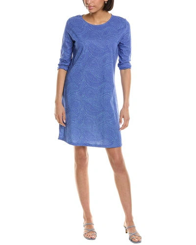 Hiho 3/4-sleeve Dress In Blue
