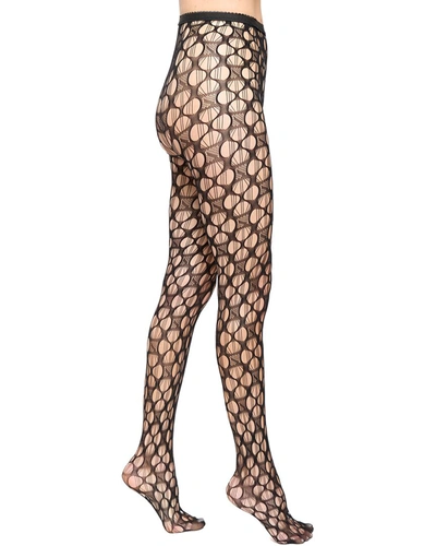Stems Lace Fishnet Tights In Black