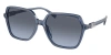 MICHAEL KORS WOMEN'S JASPER 60MM BLUE TRANSPARENT SUNGLASSES MK2196F-39568F-60