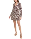 La Blanca Fierce Lace Up Tunic In Brown