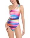 Shop La Blanca Sunset One Shoulder One-piece In Multi