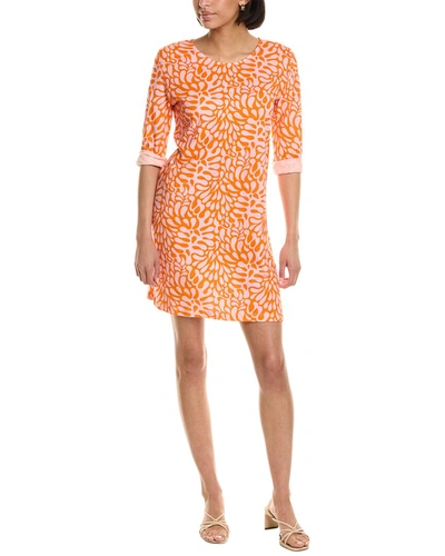Hiho 3/4-sleeve Dress In Orange