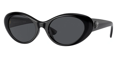 Versace Women's 53mm Black Sunglasses Ve4455u-gb1-87-53 In Dark Grey