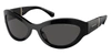 Michael Kors Burano Oval-frame Sunglasses In Black
