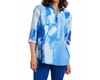 CLAIRE DESJARDINS BUTTON UP BLOUSE IN BLUE