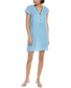 Hiho Rachel Linen Shift Dress In Multi