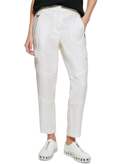 Dkny Womens High Rise Utility Cargo Pants In Multi