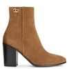 Giuseppe Zanotti Enriette 80mm Suede Boots In Brown