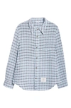 THOM BROWNE COTTON TWEED SHIRT JACKET