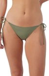 O'NEILL SALTWATER SOLIDS MARACAS SIDE TIE BIKINI BOTTOMS