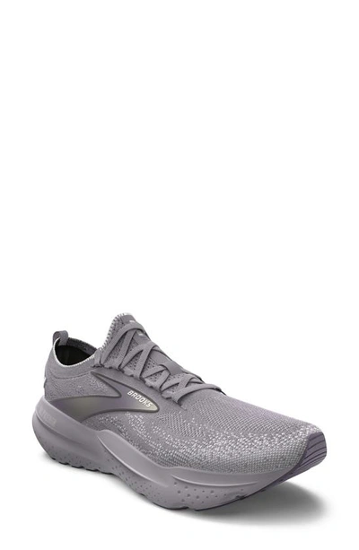 Brooks Glycerin Stealthfit 21 Running Shoe In Raindrops/purple Sage