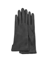 GUCCI WOMEN'S GLOVES WOMEN'S BLACK CASHMERE LINED ITALIAN LEATHER GLOVES