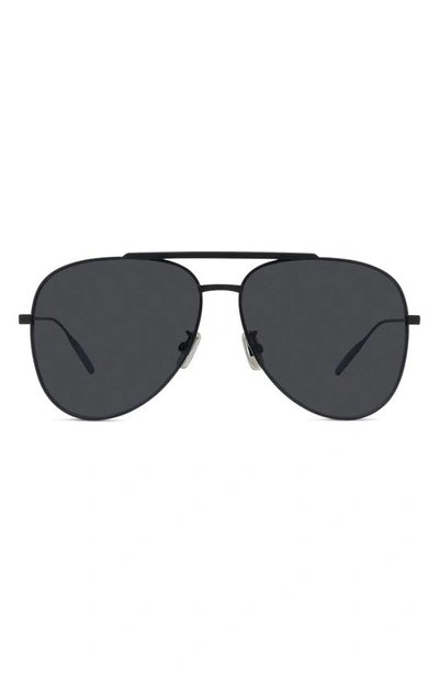 Givenchy Gv Speed 59mm Mirrored Pilot Sunglasses In Black/gray Solid