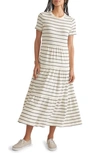 MARINE LAYER MARINE LAYER STRIPE TIERED T-SHIRT DRESS