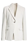Brunello Cucinelli Blazer In C455 Chalk