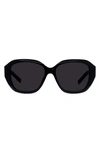 GIVENCHY GV DAY 55MM ROUND SUNGLASSES