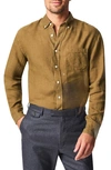 Billy Reid Tuscumbia Linen Shirt Button Down In Olive