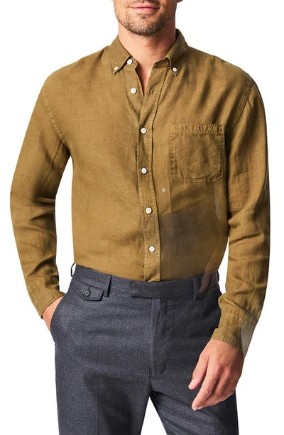 BILLY REID TUSCUMBIA STANDARD FIT LINEN BUTTON-DOWN SHIRT