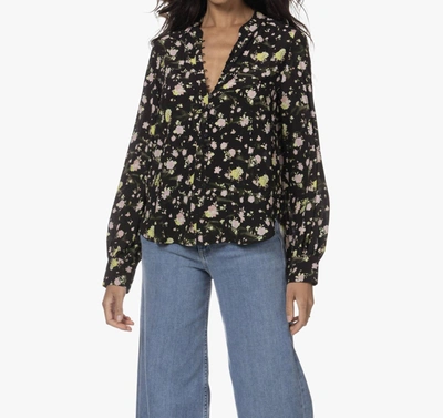 ZADIG & VOLTAIRE ROSES BLOUSE IN BLACK