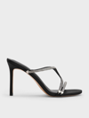 CHARLES & KEITH CHARLES & KEITH - SATIN BRAIDED STRAPPY HEELED MULES