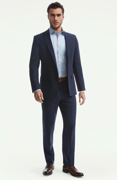 Brooks Brothers Performance Water Repellent Wool Suit Jacket In Navy
