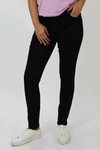 DEAR JOHN DENIM GISELE HIGH RISE SKINNY JEANS IN BLACK