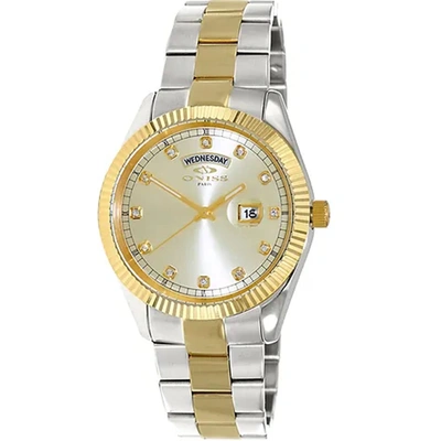 ONISS MEN'S ADMIRAL GOLD DIAL WATCH