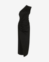 Isabel Marant Maude Cotton Midi Dress In Black