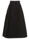 VALENTINO VALENTINO PINK PP COLLECTION CRÊPE COUTURE SKIRT SKIRTS BLACK
