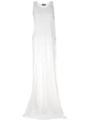 ANN DEMEULEMEESTER X-LONG DRESSES WHITE