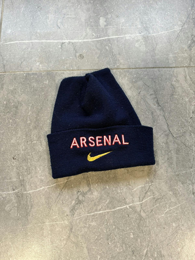 Pre-owned Nike X Soccer Jersey 90's Arsenal Nike Beanie In Navy