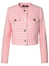 Versace Virgin Wool Blend Jacket In Pink