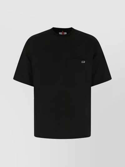 Oamc Pocket Crew Neck T-shirt With Short Sleeves In Black