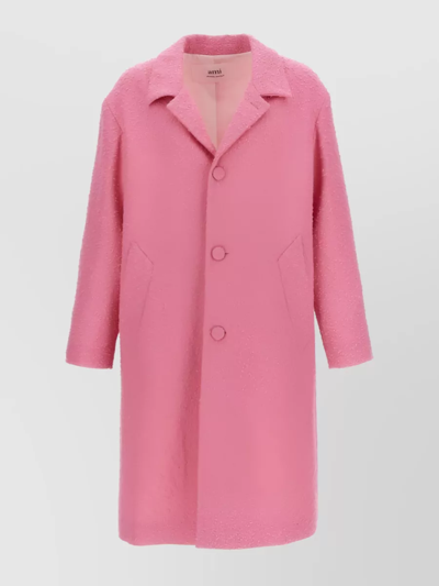 Ami Alexandre Mattiussi Cappotto-50 Nd Ami Male In Pink