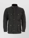 BARBOUR COTTON JACKET WITH STAND-UP COLLAR AND FOUR POCKETS
