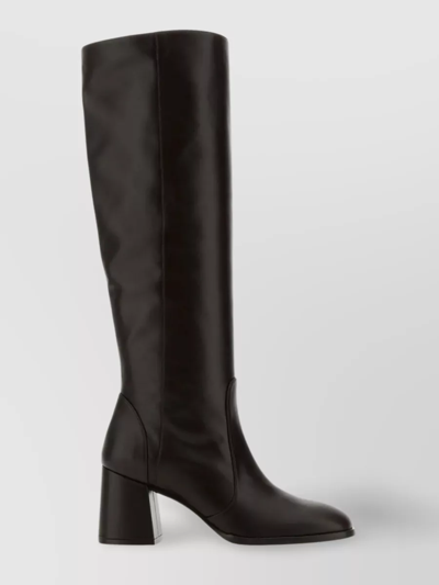 Stuart Weitzman Nola Smooth-leather Knee-high Boots In Brown