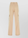 MICHAEL KORS WIDE-LEG PANT IN TRIACETATE BLEND WITH WAIST BELT LOOPS